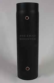 Der Heiko-Booster kann senkrecht, waagerecht aber auch schräg installiert werden. Der Wirkungsgrad bleibt gleich.