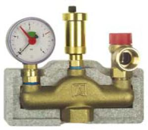 KSG  3 bar mit Isolierung Vormontierte Kesselsicherungsgruppe fr geschlossene Heizungsanlagen nach DIN EN 12828 bis zu einer Leistung von 50 kW